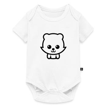 Fuchs - Baby Premium Kurzarmbody - Weiß - Vorne