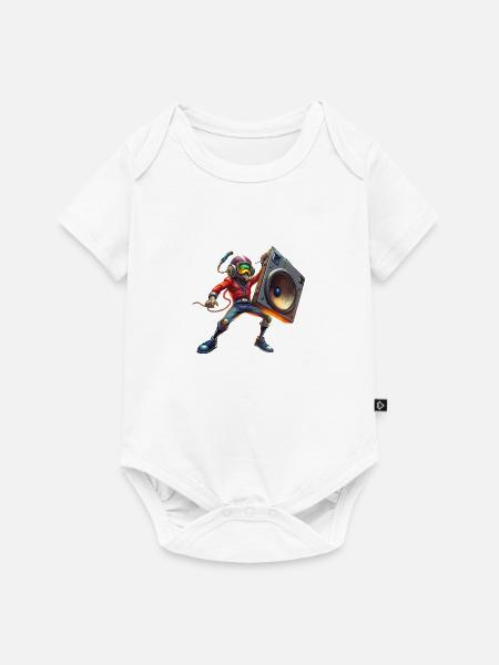 subwooferman 2024 - 3 - Baby Premium Kurzarmbody - Weiß
