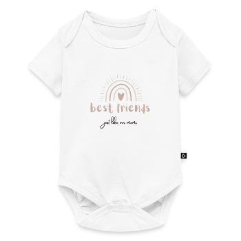 best friends - just like our moms - Baby Premium Kurzarmbody - Weiß - Vorne