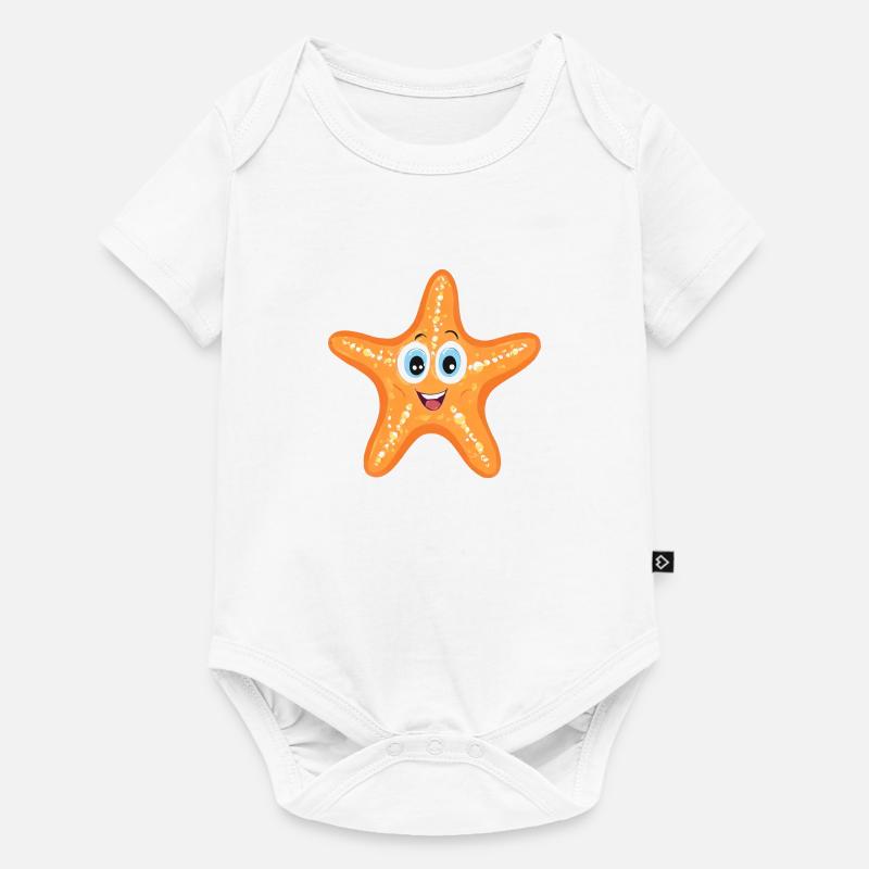 Étoile de mer - Body à manches courtes Premium Bébé - blanc