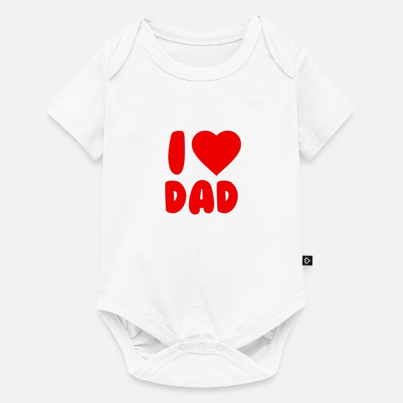 J’aime papa - Body à manches courtes Premium Bébé - blanc