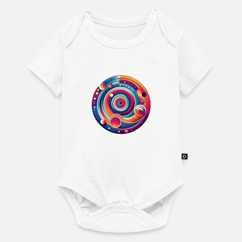 Psychedelic planet - Baby Premium short-sleeve bodysuit - white