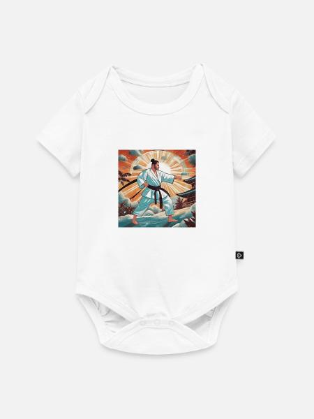 Oi Tsuki. Karate. - Baby Premium Kurzarmbody - Weiß