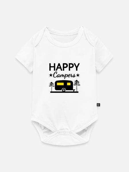 Camper - Baby Premium Kurzarmbody - Weiß