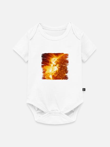 Faszination Sonneneruption - Baby Premium Kurzarmbody - Weiß