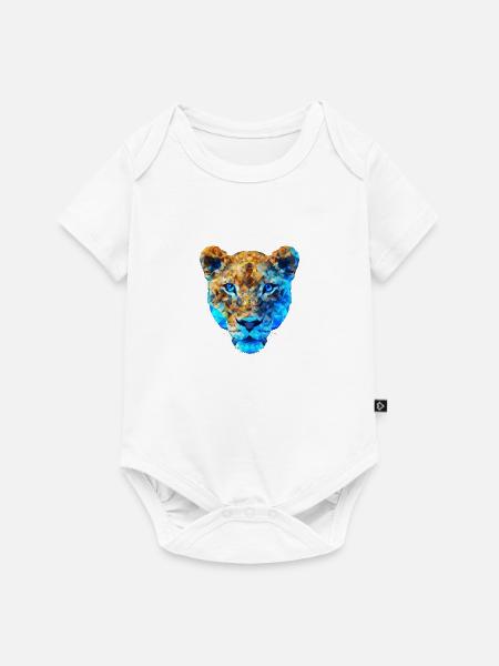 Polygon Tiger - Baby Premium Kurzarmbody - Weiß