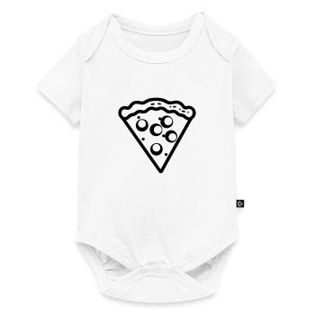 Pizza slice - Baby Premium short-sleeve bodysuit - white - Front