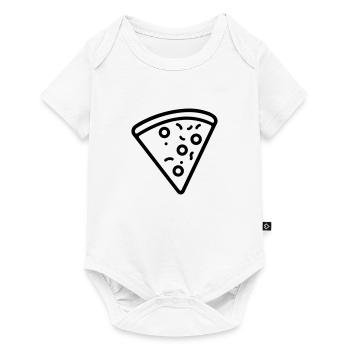 Pizza slice - Baby Premium short-sleeve bodysuit - white - Front