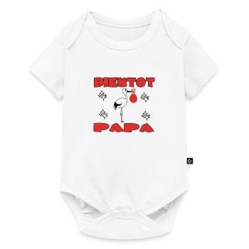BIENTOT PAPA - Body à manches courtes Premium Bébé - blanc - Devant