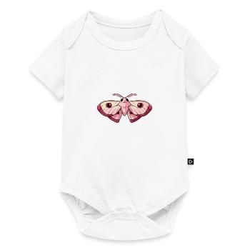 Adorable Pink Kawaii Moth - Baby Premium short-sleeve bodysuit - white - Front