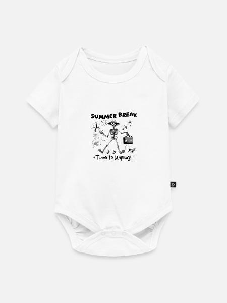 Sommerurlaub, Destination Disconnect! - Baby Premium Kurzarmbody - Weiß