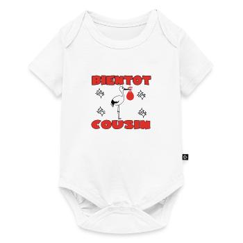 BIENTOT COUSIN - Body à manches courtes Premium Bébé - blanc - Devant