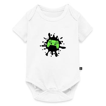 Gamer Gamepad Blobs - Baby Premium short-sleeve bodysuit - white - Front
