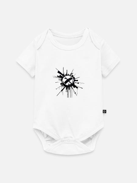 Kunst Splash - Baby Premium Kurzarmbody - Weiß