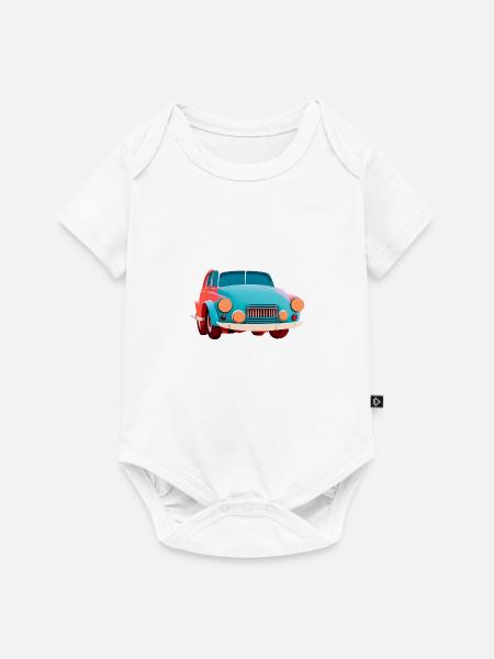 altes Abstraktes Auto - Baby Premium Kurzarmbody - Weiß