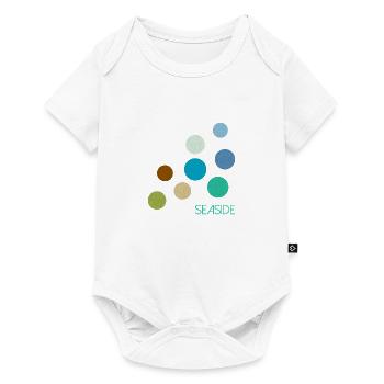 Toutes les couleurs - Bord de mer - Body à manches courtes Premium Bébé - blanc - Devant