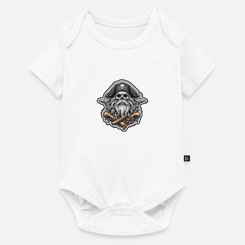 LOGO PIRATE 3 - Body à manches courtes Premium Bébé - blanc