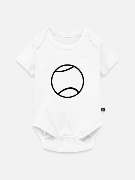 Tennisball - Baby Premium Kurzarmbody - Weiß