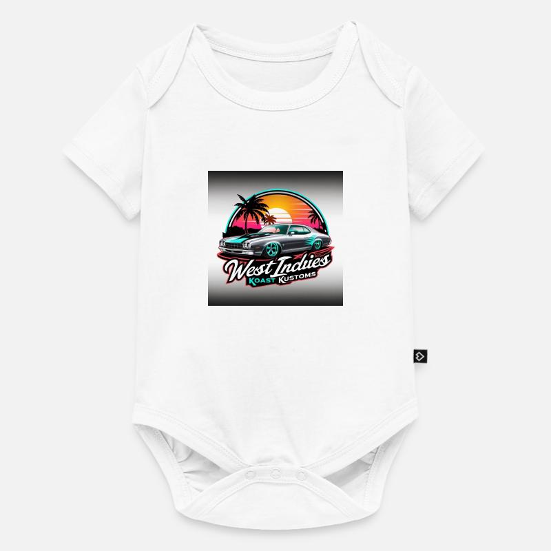 West Indies Koast Kustoms - Body à manches courtes Premium Bébé - blanc