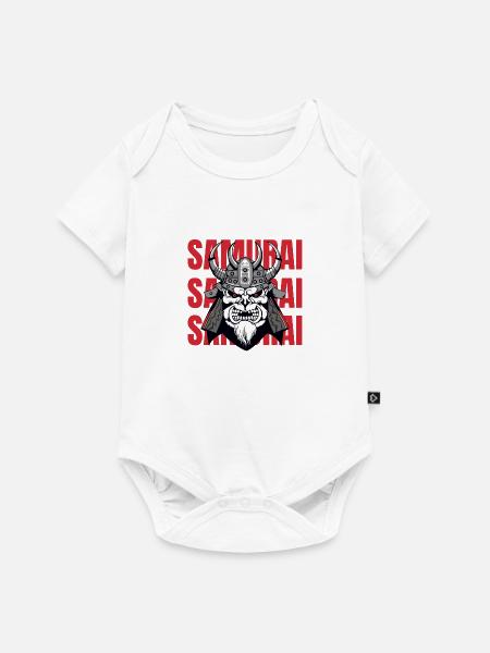 Samurai - Baby Premium Kurzarmbody - Weiß