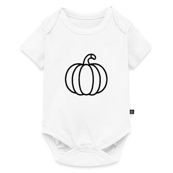 citrouille - Body à manches courtes Premium Bébé - blanc - Devant