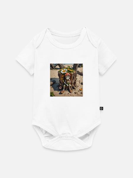 Fantasy Gnom - Baby Premium Kurzarmbody - Weiß