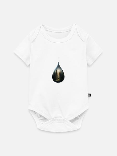 Waldblick Riss - Baby Premium Kurzarmbody - Weiß