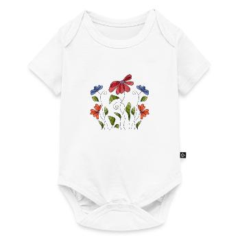 Fleur - Body à manches courtes Premium Bébé - blanc - Devant