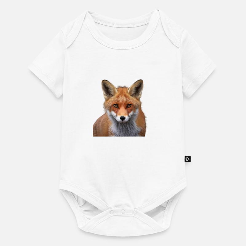 Fuchs - Baby Premium Kurzarmbody - Weiß