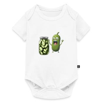 Pickle Reacting To Jar Of Pickles - Pickle Lovers - Baby Premium short-sleeve bodysuit - white - Front