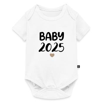 Baby 2025 - Baby Premium Kurzarmbody - Weiß - Vorne