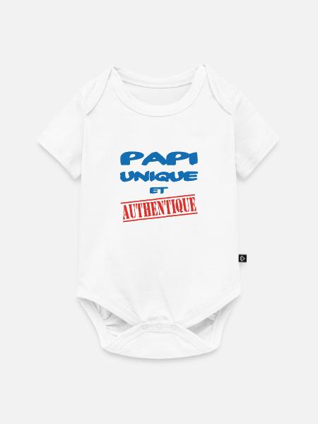 EINZIGARTIGER UND AUTHENTISCHER OPA - Baby Premium Kurzarmbody - Weiß