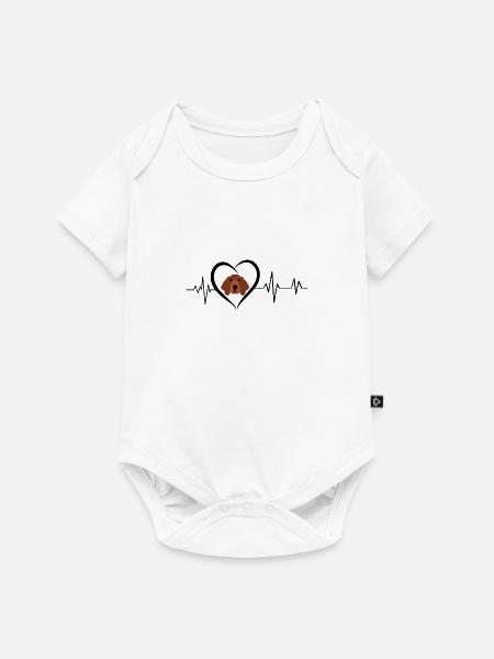 Irischer Herzschlag-Setter - Baby Premium Kurzarmbody - Weiß