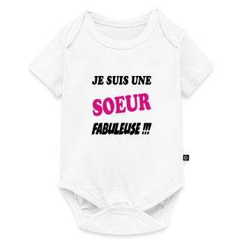FRERE SOEUR BROTHER SISTER - Baby Premium short-sleeve bodysuit - white - Front
