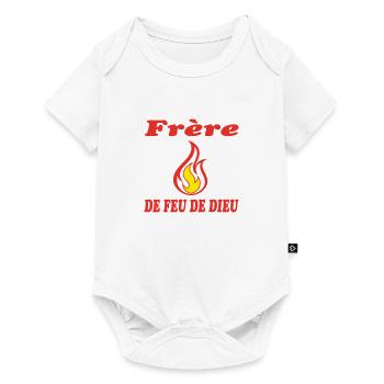 Brother OF GOD'S FIRE - Baby Premium short-sleeve bodysuit - white - Front