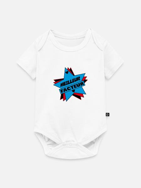 BESTER FAKTOR - Baby Premium Kurzarmbody - Weiß