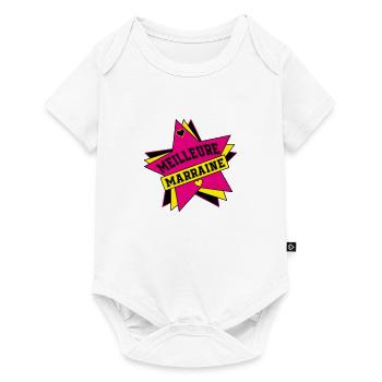 BESTE STORY - Baby Premium Kurzarmbody - Weiß - Vorne