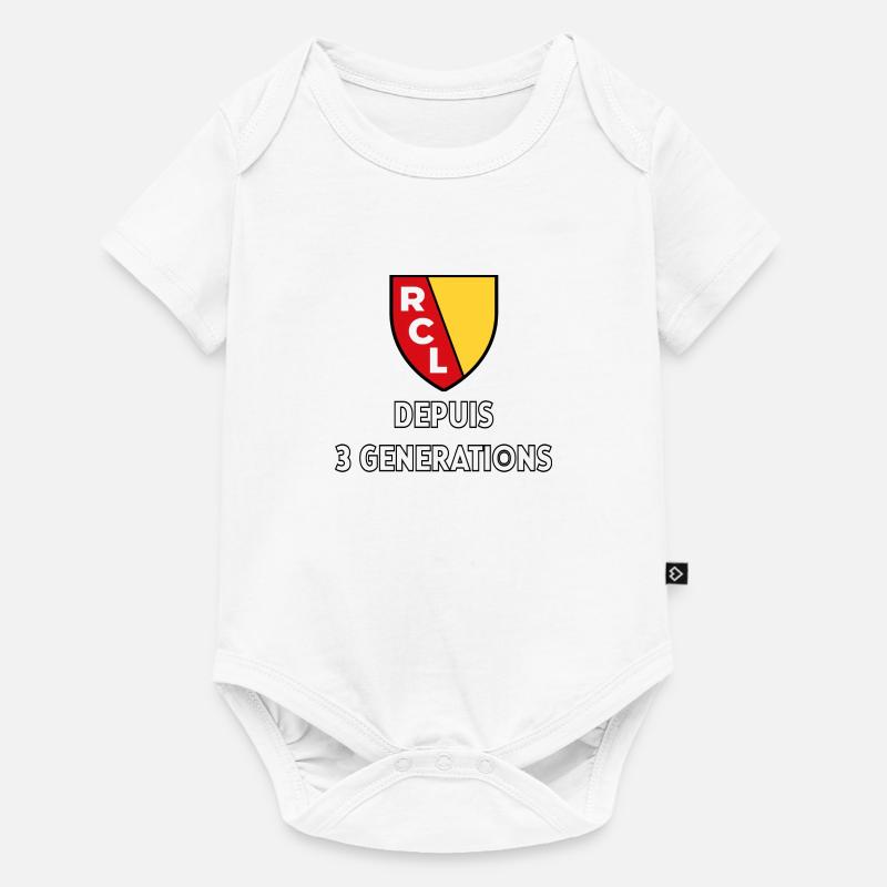 LENS 3 générations - Body à manches courtes Premium Bébé - blanc