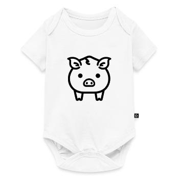 pig - Baby Premium short-sleeve bodysuit - white - Front