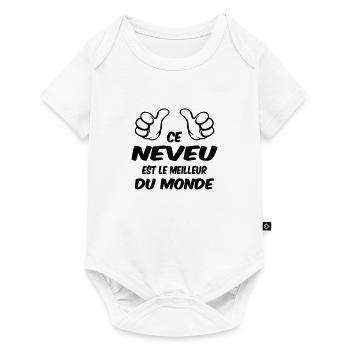 MEILLEUR NEVEU - Body à manches courtes Premium Bébé - blanc - Devant