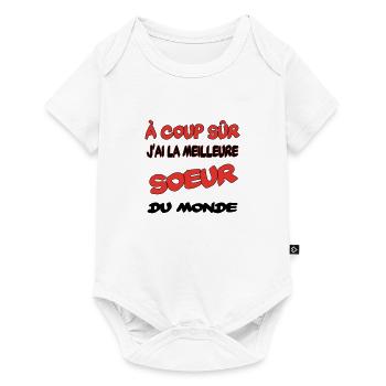 Best Sister in the World - Baby Premium short-sleeve bodysuit - white - Front