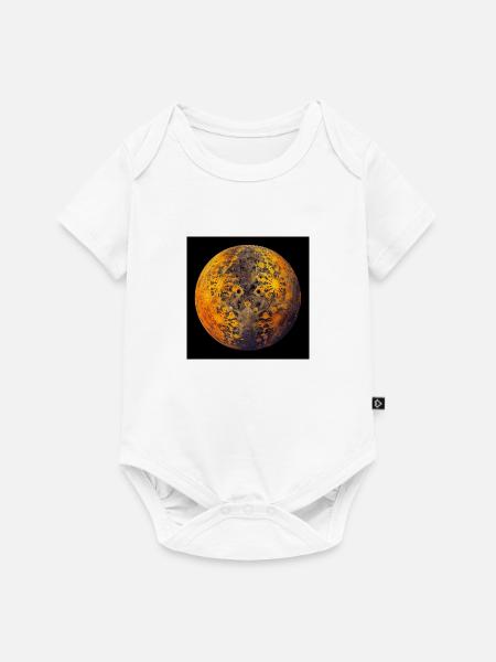 Fraktaler Planet - Baby Premium Kurzarmbody - Weiß