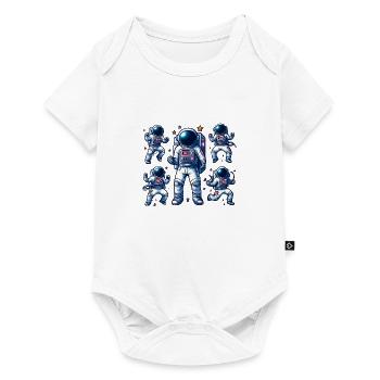 Space Travel - Astroanut Moon Planet - Baby Premium short-sleeve bodysuit - white - Front