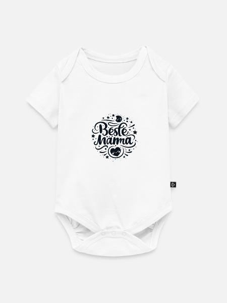 Beste Mama - Baby Premium Kurzarmbody - Weiß