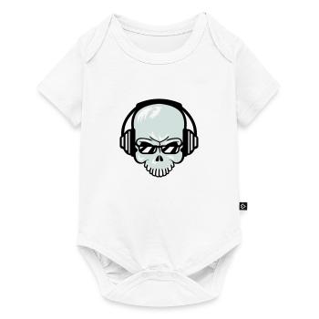 Skull Skeleton Skull Horror Halloween Head - Baby Premium short-sleeve bodysuit - white - Front