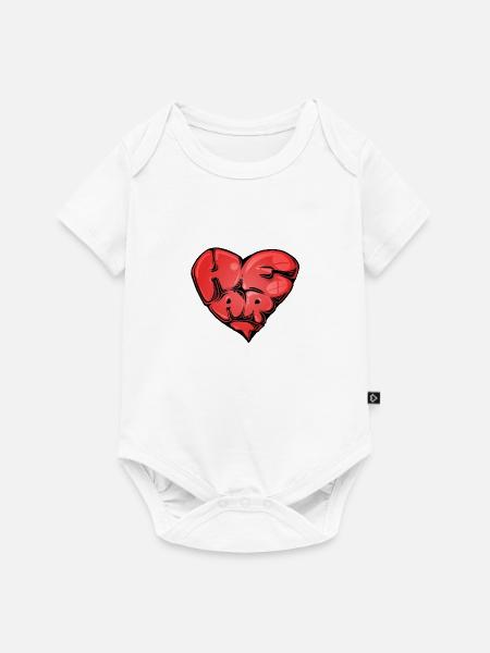Herz-Transplantat - Baby Premium Kurzarmbody - Weiß