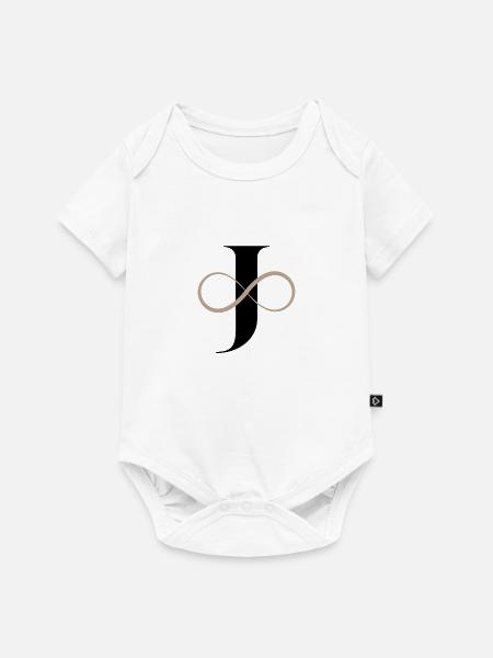 Unendlicher Buchstabe - Baby Premium Kurzarmbody - Weiß