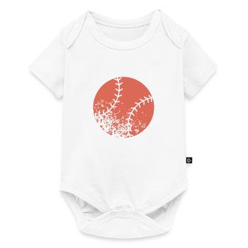 Baseball - Baby Premium Kurzarmbody - Weiß - Vorne