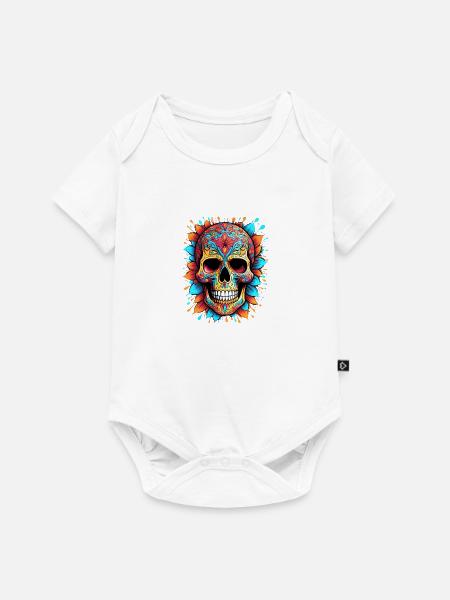 Skull-Kunst - Baby Premium Kurzarmbody - Weiß