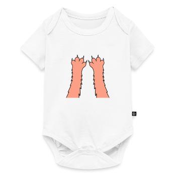 Cats, claws, paws, paws, sharp claws, scratching - Baby Premium short-sleeve bodysuit - white - Front
